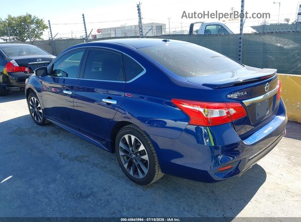 3N1AB7APXKY202360 2019 NISSAN SENTRA Blue უკანა მარცხენა