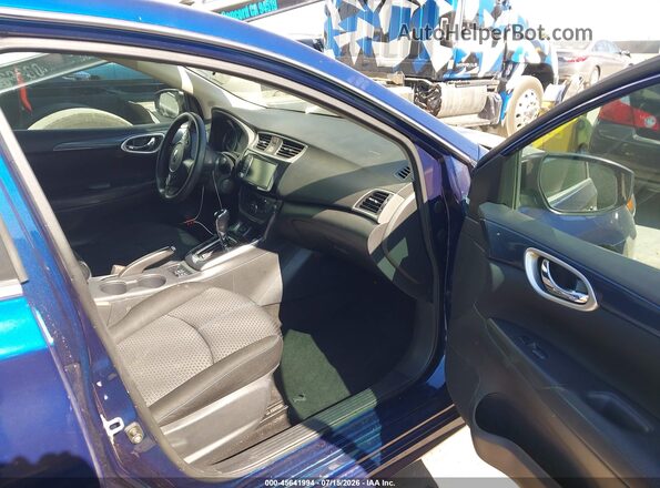 3N1AB7APXKY202360 2019 NISSAN SENTRA Blue წინა სალონის ხედი