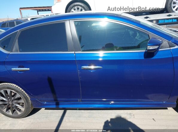 3N1AB7APXKY202360 2019 NISSAN SENTRA Blue უკანა სალონის ხედი