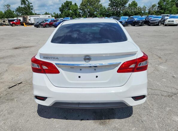 3N1AB7APXKY206781 2019 NISSAN SENTRA White Հետևի տեսք