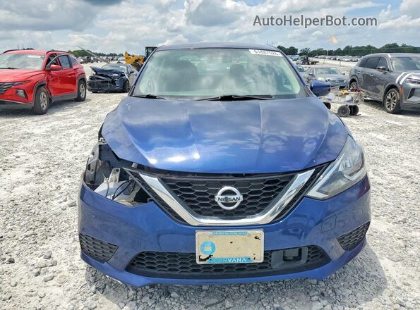 3N1AB7APXKY207154 2019 NISSAN SENTRA Blue Vista frontal