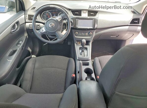 3N1AB7APXKY207154 2019 NISSAN SENTRA Blue Vista del salpicadero