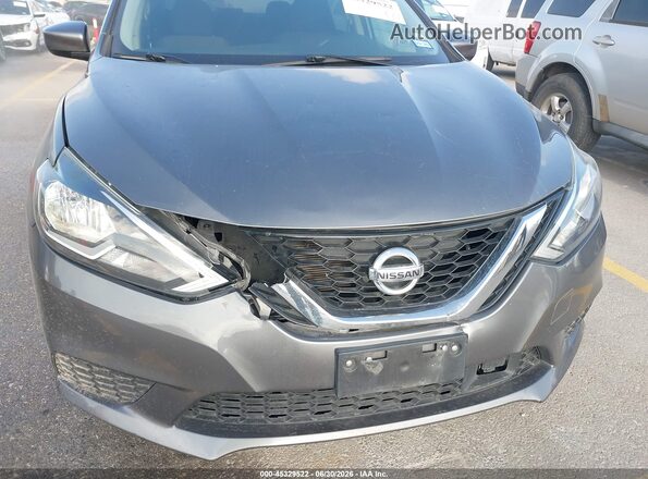 3N1AB7APXKY248075 2019 NISSAN SENTRA Silver Widok z przodu