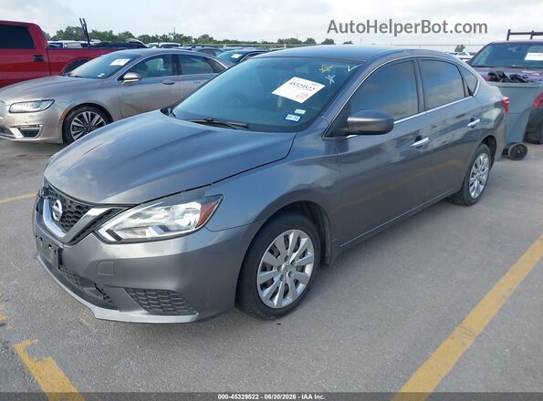 3N1AB7APXKY248075 2019 NISSAN SENTRA Silver Przód lewy