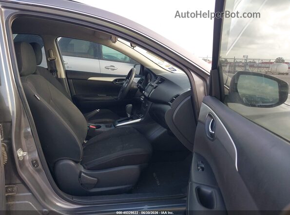3N1AB7APXKY248075 2019 NISSAN SENTRA Silver Widok wnętrza z przodu