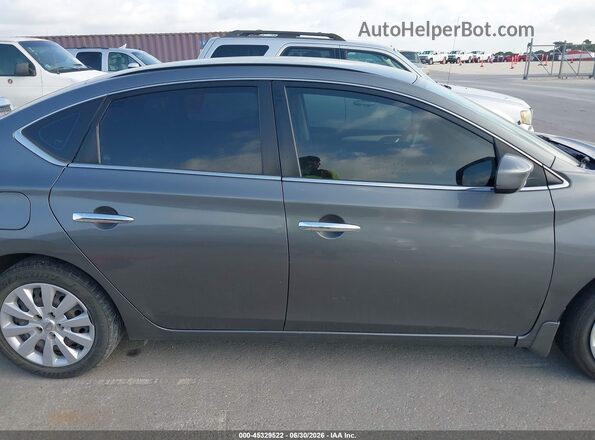 3N1AB7APXKY248075 2019 NISSAN SENTRA Silver Widok wnętrza z tyłu