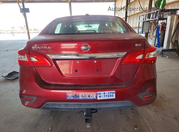 3N1AB7APXKY264230 2019 NISSAN SENTRA Red Rear view