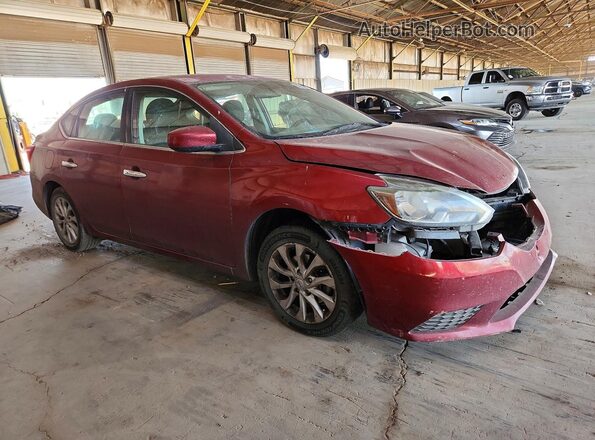 3N1AB7APXKY264230 2019 NISSAN SENTRA Red Front right
