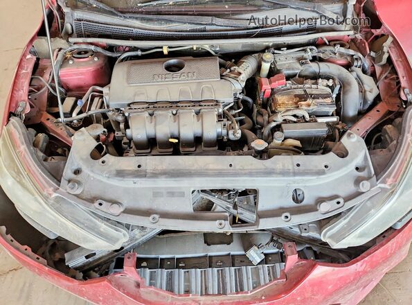 3N1AB7APXKY264230 2019 NISSAN SENTRA Red Rear interior view