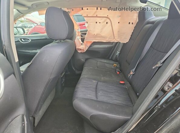 3N1AB7APXKY266625 2019 NISSAN SENTRA Black Vista de los asientos traseros