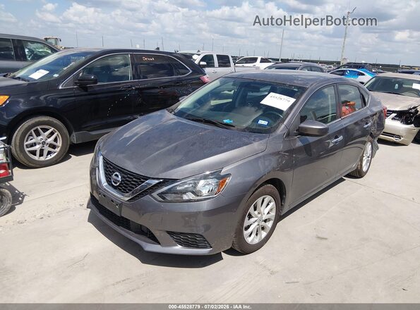 3N1AB7APXKY279763 2019 NISSAN SENTRA Gray Vista tres cuartos delantera izquierda