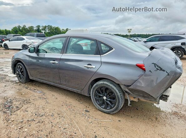 3N1AB7APXKY280282 2019 NISSAN SENTRA Gray Trasero izquierdo