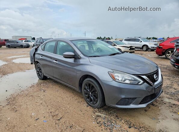 3N1AB7APXKY280282 2019 NISSAN SENTRA Gray Delantero derecho