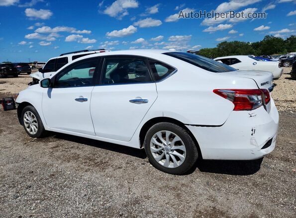 3N1AB7APXKY322174 2019 NISSAN SENTRA Белый Задняя левая четверть