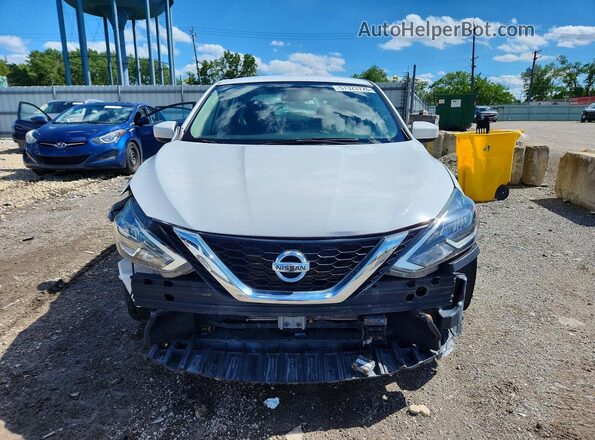 3N1AB7APXKY322174 2019 NISSAN SENTRA Белый Вид спереди