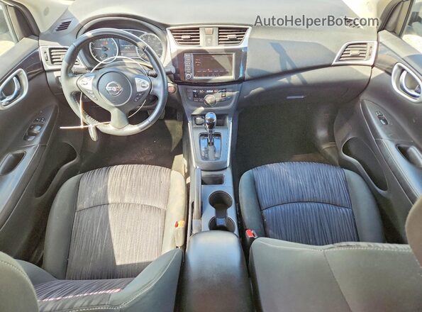 3N1AB7APXKY322174 2019 NISSAN SENTRA Белый Вид панели приборов