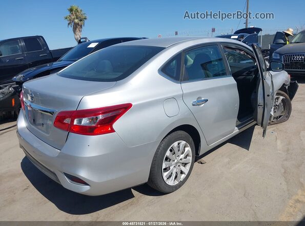 3N1AB7APXKY325009 2019 NISSAN SENTRA Серый Задняя правая четверть