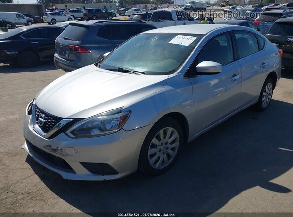 3N1AB7APXKY325009 2019 NISSAN SENTRA Серый Передняя левая четверть