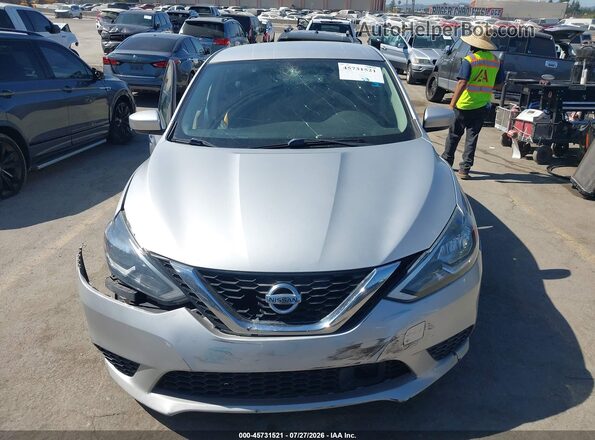 3N1AB7APXKY325009 2019 NISSAN SENTRA Серый Вид щитка приборов