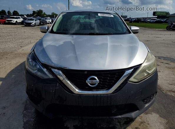 3N1AB7APXKY342585 2019 NISSAN SENTRA Silver წინა ხედი