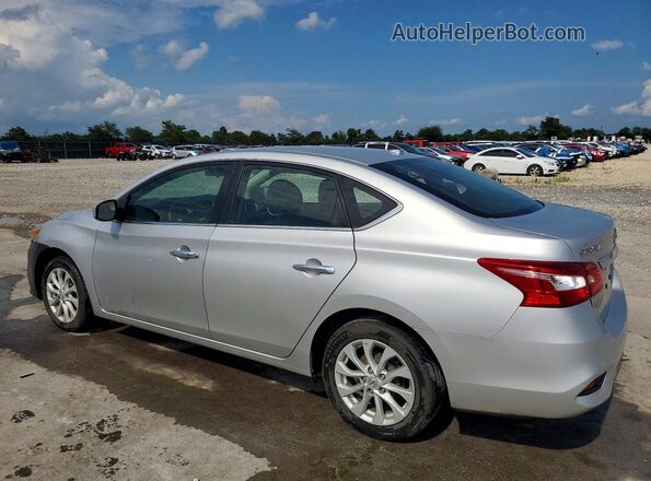 3N1AB7APXKY342585 2019 NISSAN SENTRA Silver უკანა მარცხენა