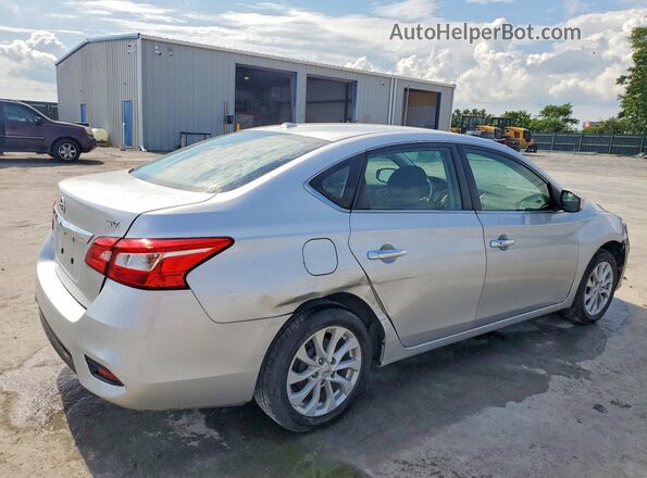 3N1AB7APXKY342585 2019 NISSAN SENTRA Silver უკანა მარჯვენა
