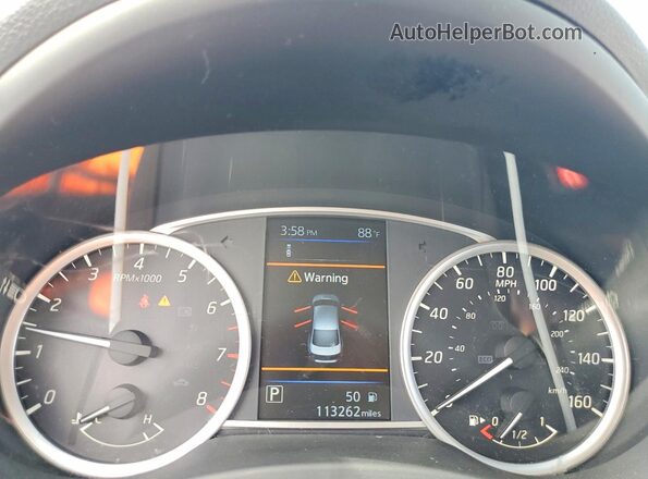3N1AB7APXKY342585 2019 NISSAN SENTRA Silver ხელსაწყოთა პანელის ხედი