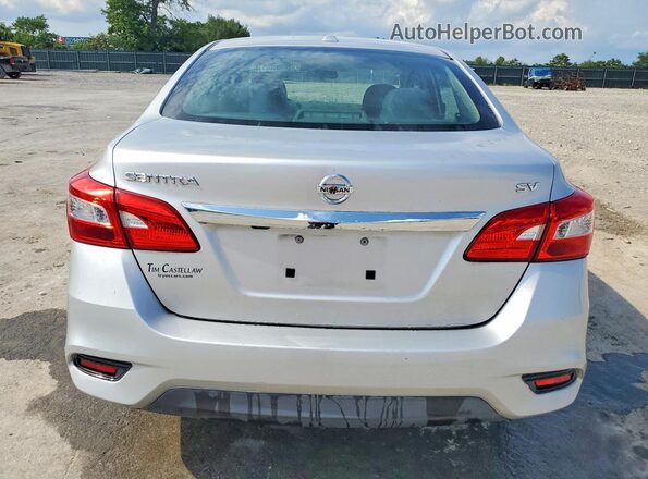 3N1AB7APXKY342585 2019 NISSAN SENTRA Silver უკანა ხედი