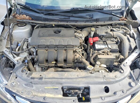 3N1AB7APXKY342585 2019 NISSAN SENTRA Silver უკანა სალონის ხედი
