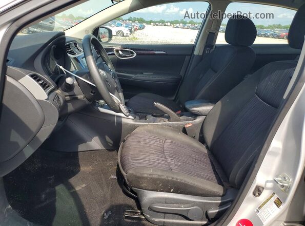 3N1AB7APXKY342585 2019 NISSAN SENTRA Silver წინა სალონის ხედი