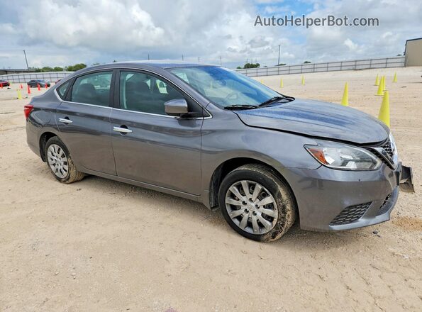 3N1AB7APXKY380978 2019 NISSAN SENTRA Gray წინა მარჯვენა