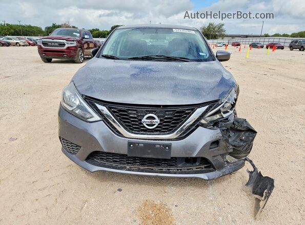 3N1AB7APXKY380978 2019 NISSAN SENTRA Gray წინა ხედი