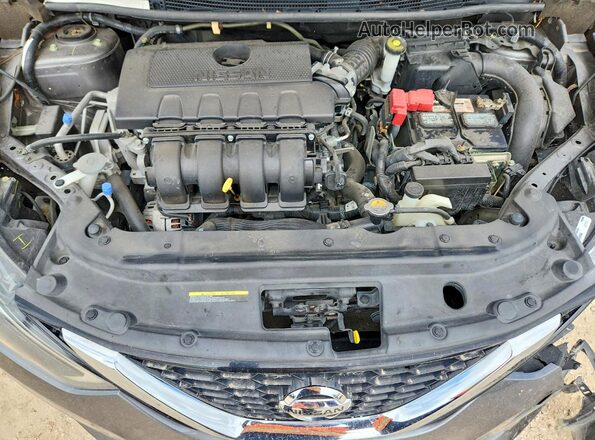3N1AB7APXKY380978 2019 NISSAN SENTRA Gray უკანა სალონის ხედი