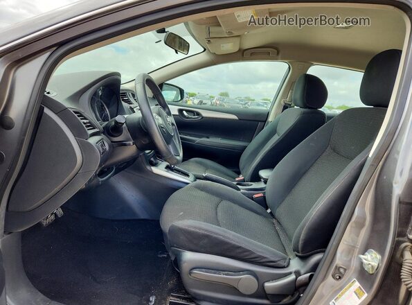 3N1AB7APXKY380978 2019 NISSAN SENTRA Gray წინა სალონის ხედი