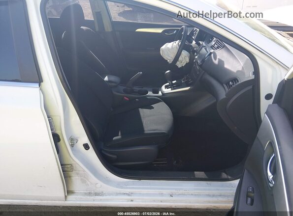 3N1AB7APXKY399949 2019 NISSAN SENTRA White Вид салону спереду