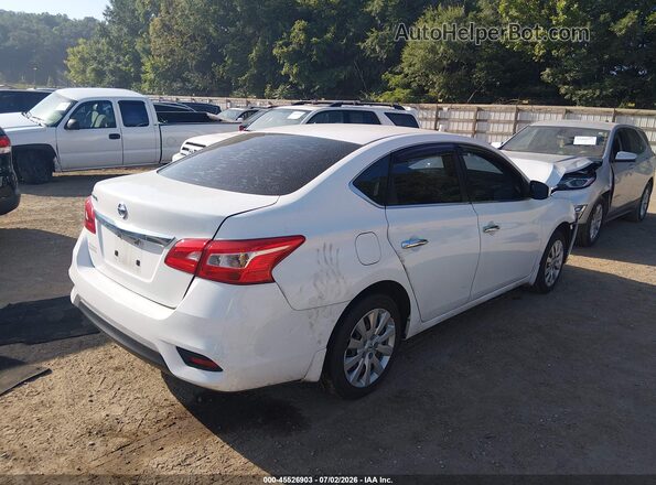 3N1AB7APXKY399949 2019 NISSAN SENTRA White Задня права чверть