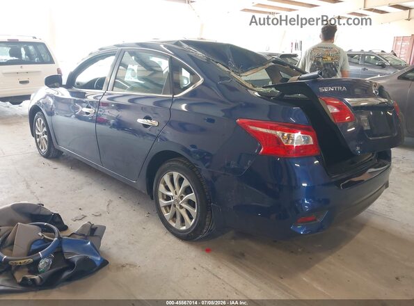 3N1AB7APXKY408942 2019 NISSAN SENTRA Dark Blue Հետևի ձախ