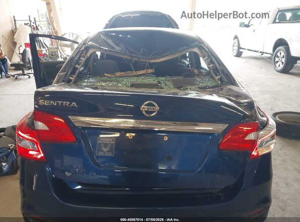 3N1AB7APXKY408942 2019 NISSAN SENTRA Dark Blue Դիմացի տեսք