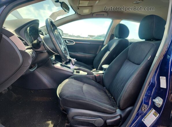 3N1AB7APXKY410187 2019 NISSAN SENTRA Blue Front interior view