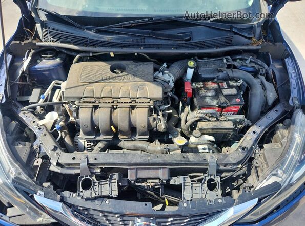 3N1AB7APXKY410187 2019 NISSAN SENTRA Blue Rear interior view