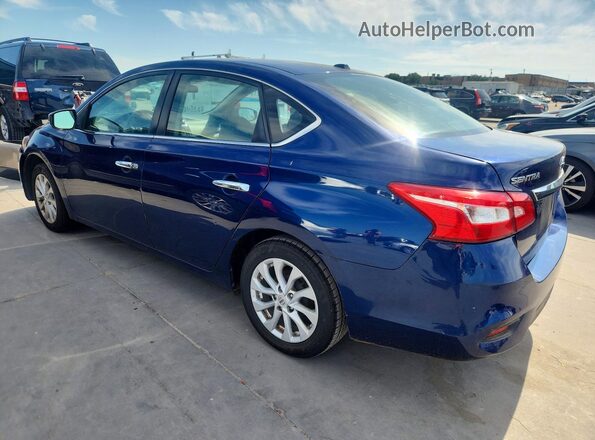 3N1AB7APXKY410187 2019 NISSAN SENTRA Blue Rear left