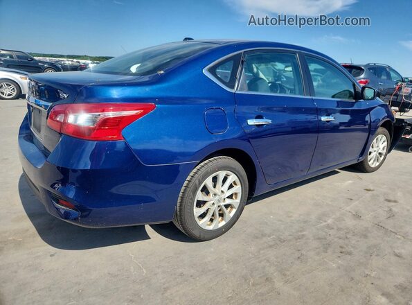 3N1AB7APXKY410187 2019 NISSAN SENTRA Blue Rear right