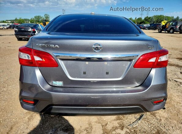 3N1AB7APXKY417916 2019 NISSAN SENTRA Gray Вид ззаду