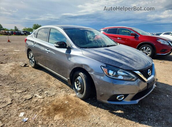 3N1AB7APXKY417916 2019 NISSAN SENTRA Gray Передня права чверть