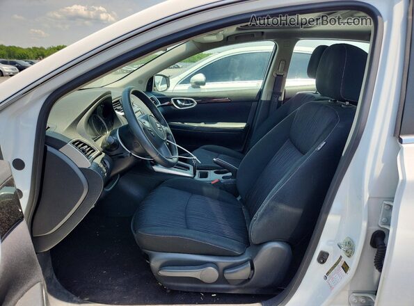 3N1AB7APXKY429127 2019 NISSAN SENTRA White Front interior view