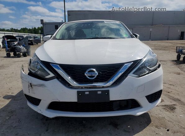 3N1AB7APXKY429127 2019 NISSAN SENTRA White Front view