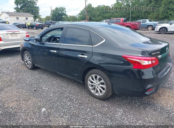 3N1AB7APXKY448146 2019 NISSAN SENTRA Black Հետևի ձախ