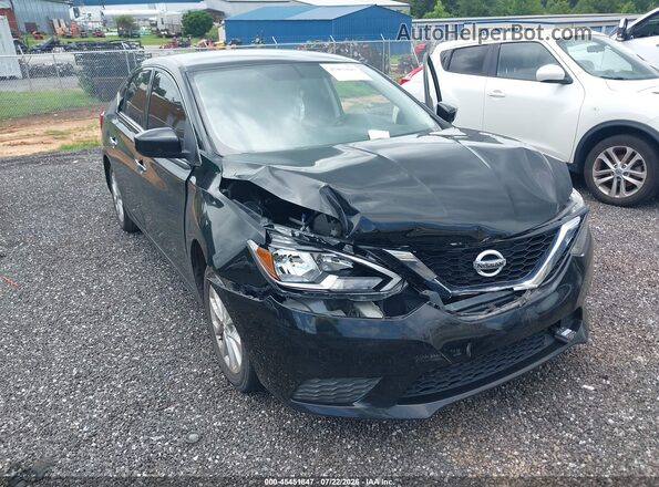 3N1AB7APXKY448146 2019 NISSAN SENTRA Black Դիմացի տեսք