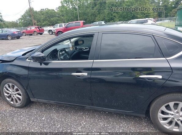3N1AB7APXKY448146 2019 NISSAN SENTRA Black Սալոնի 360 աստիճան տեսք