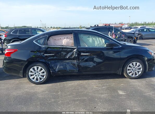 3N1AB7APXKY457848 2019 NISSAN SENTRA Black წინა ხედი